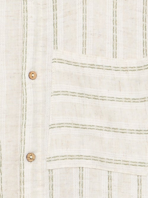 Camicia a righe a maniche corte - Kiabi