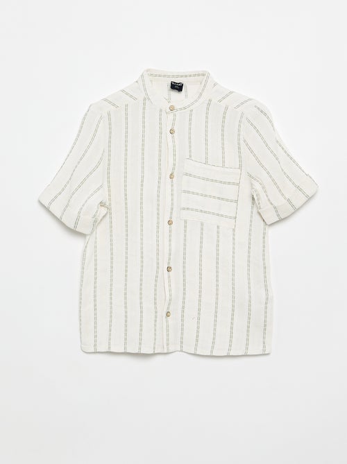 Camicia a righe a maniche corte - Kiabi