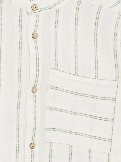 Camicia a righe a maniche corte - Kiabi