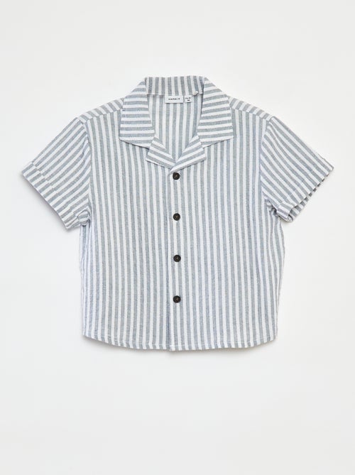 Camicia a righe a maniche corte - Kiabi