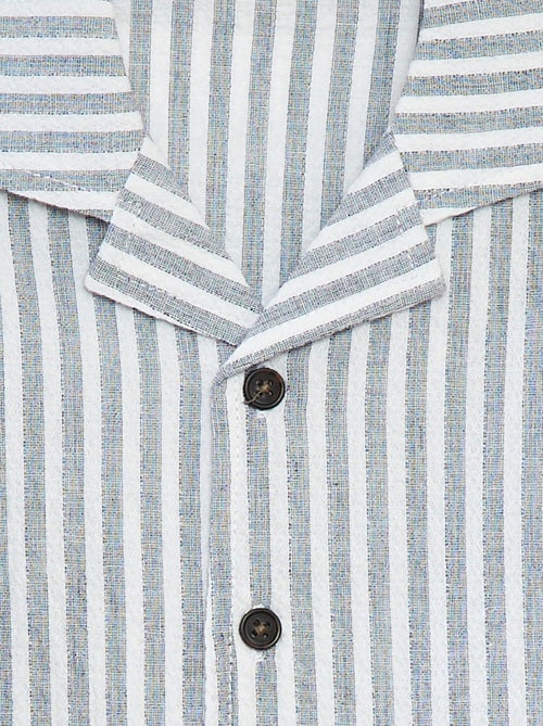 Camicia a righe a maniche corte - Kiabi