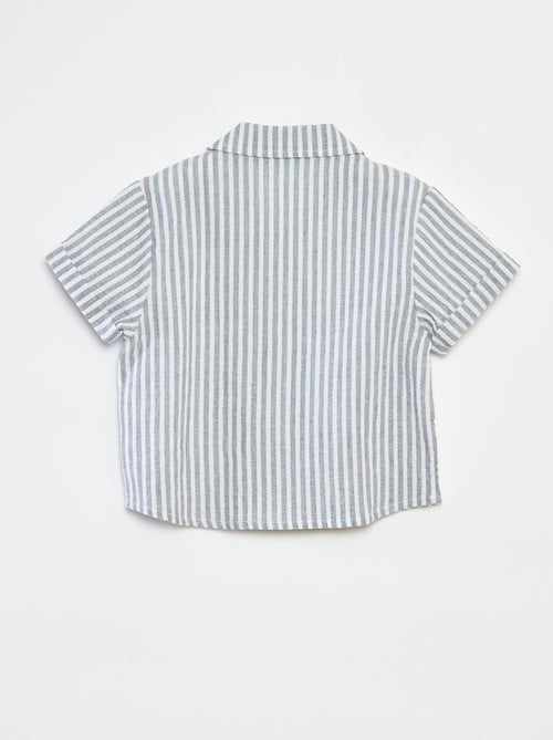 Camicia a righe a maniche corte - Kiabi