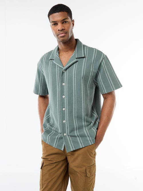 Camicia a righe a maniche corte - Kiabi