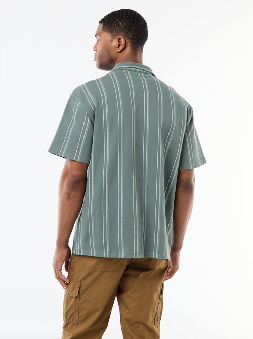 Camicia a righe a maniche corte - Kiabi