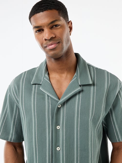 Camicia a righe a maniche corte - Kiabi