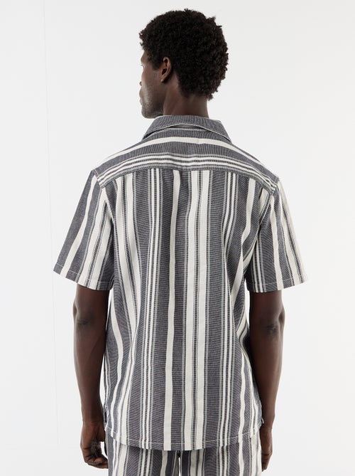 Camicia a righe a maniche corte - Kiabi