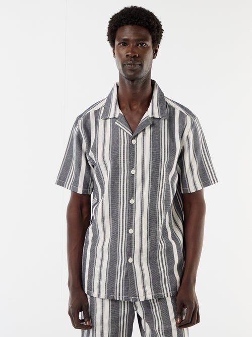 Camicia a righe a maniche corte - Kiabi