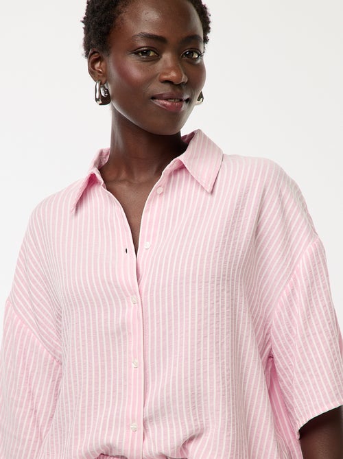 Camicia a righe a maniche corte - Kiabi