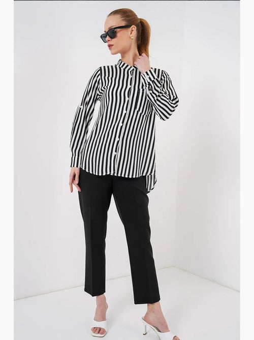 Camicia a righe a maniche lunghe bdart - Kiabi