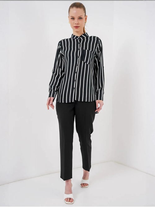 Camicia a righe a maniche lunghe bdart - Kiabi