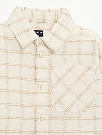 Camicia a righe a maniche lunghe
