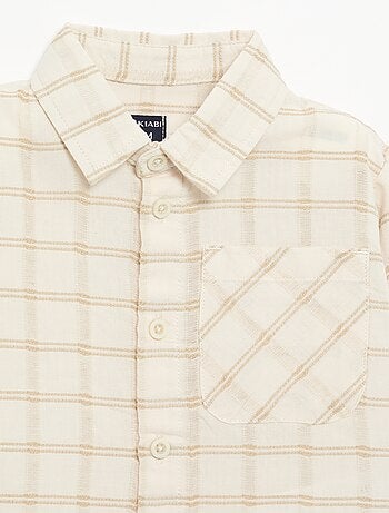 Camicia a righe a maniche lunghe