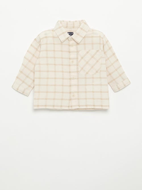 Camicia a righe a maniche lunghe - Kiabi