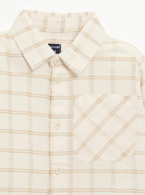 Camicia a righe a maniche lunghe - Kiabi