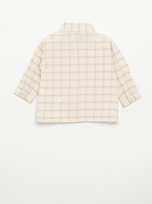 Camicia a righe a maniche lunghe - Kiabi