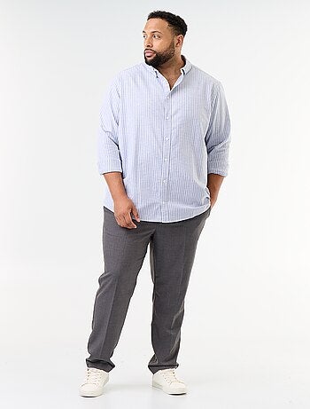 Camicia a righe a maniche lunghe