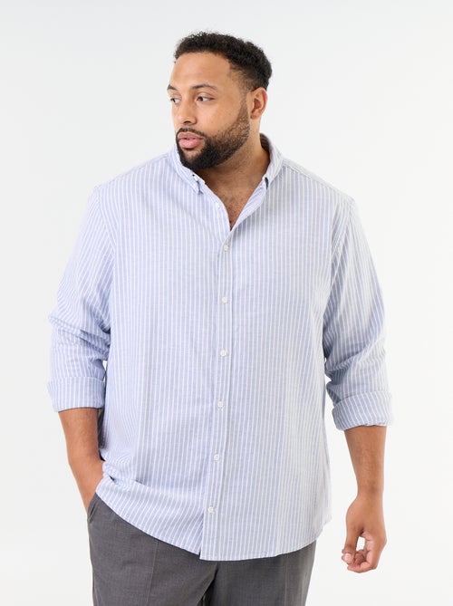Camicia a righe a maniche lunghe - Kiabi Camicia a righe a maniche lunghe - Kiabi
