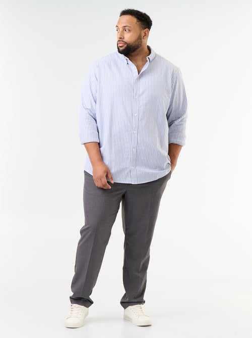 Camicia a righe a maniche lunghe - Kiabi Camicia a righe a maniche lunghe - Kiabi