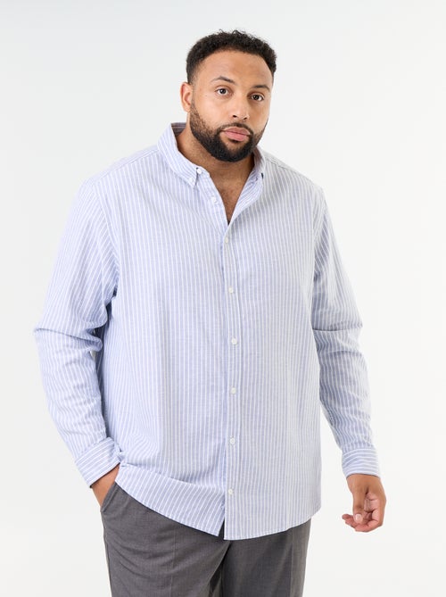 Camicia a righe a maniche lunghe - Kiabi Camicia a righe a maniche lunghe - Kiabi