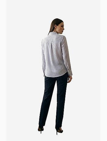 Camicia a righe a maniche lunghe con abbottonatura frontale my fashion