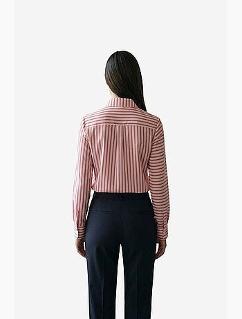 Camicia a righe a maniche lunghe con abbottonatura frontale my fashion