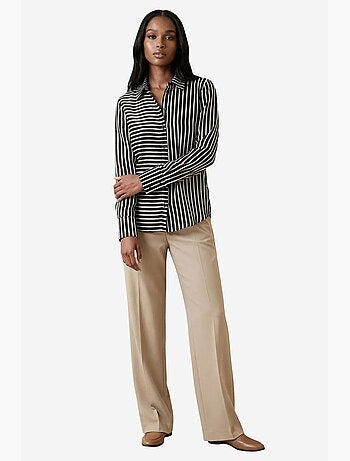 Camicia a righe a maniche lunghe con abbottonatura frontale my fashion