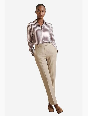 Camicia a righe a maniche lunghe con abbottonatura frontale my fashion