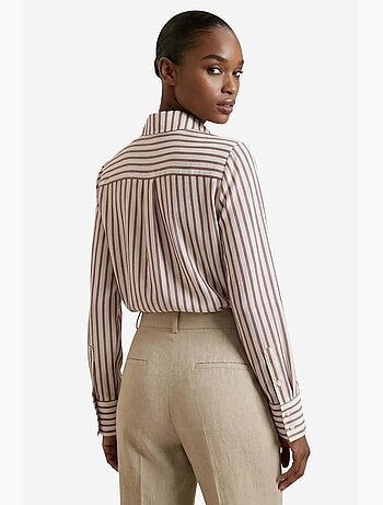 Camicia a righe a maniche lunghe con abbottonatura frontale my fashion