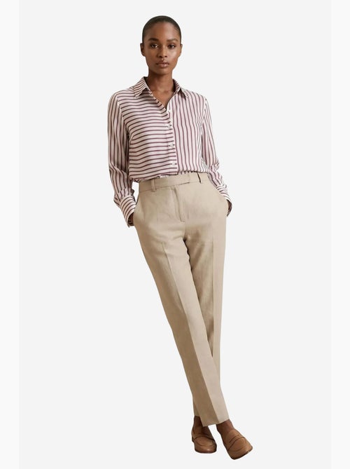 Camicia a righe a maniche lunghe con abbottonatura frontale my fashion - Kiabi