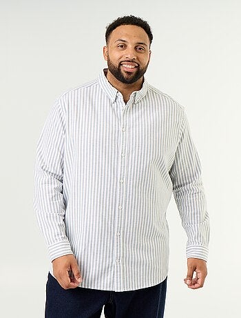 Camicia a righe a maniche lunghe
