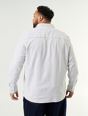 Camicia a righe a maniche lunghe