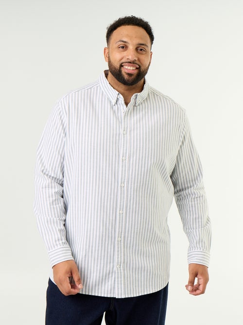 Camicia a righe a maniche lunghe - Kiabi