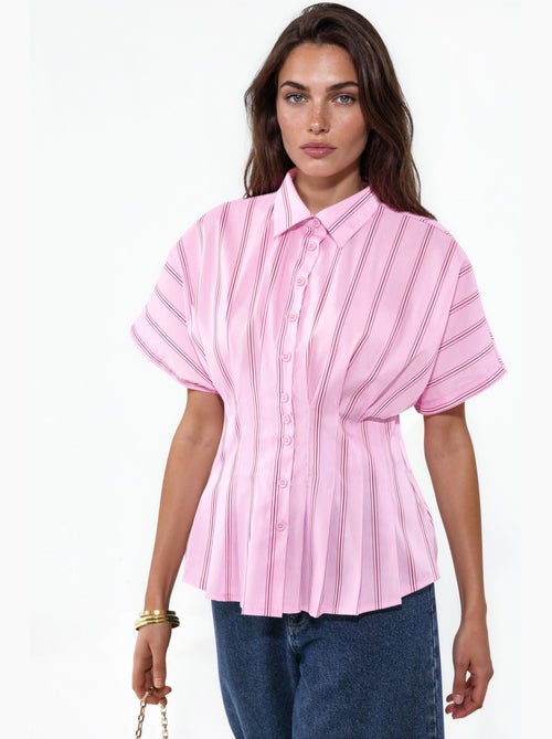 Camicia a righe aderente hiccup - Kiabi Camicia a righe aderente hiccup - Kiabi