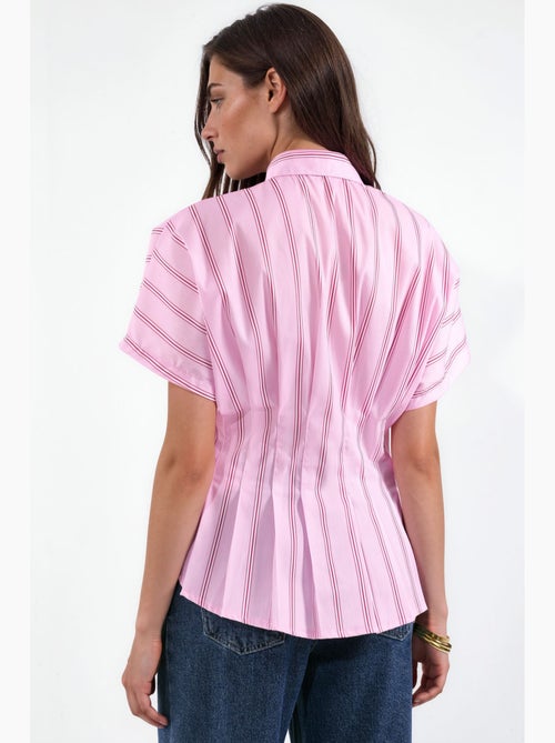 Camicia a righe aderente hiccup - Kiabi Camicia a righe aderente hiccup - Kiabi