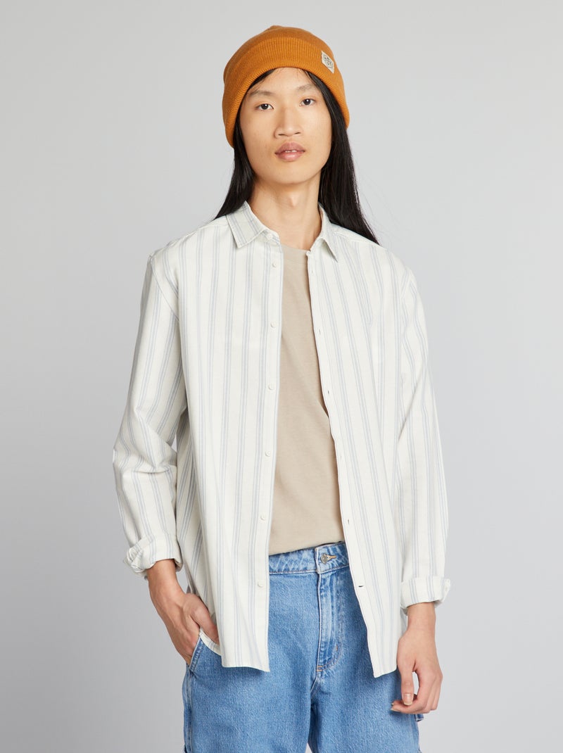 Camicia a righe BIANCO - Kiabi