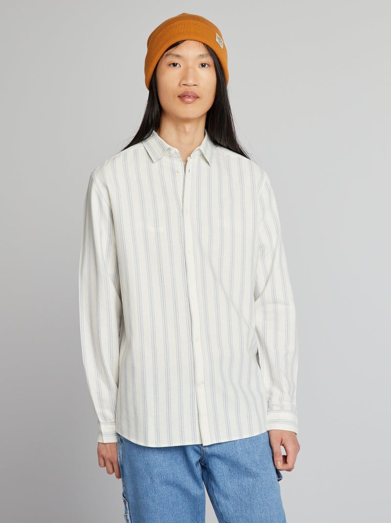 Camicia a righe BIANCO - Kiabi