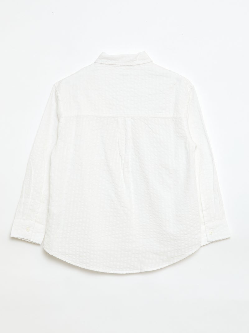 Camicia a righe Bianco - Kiabi