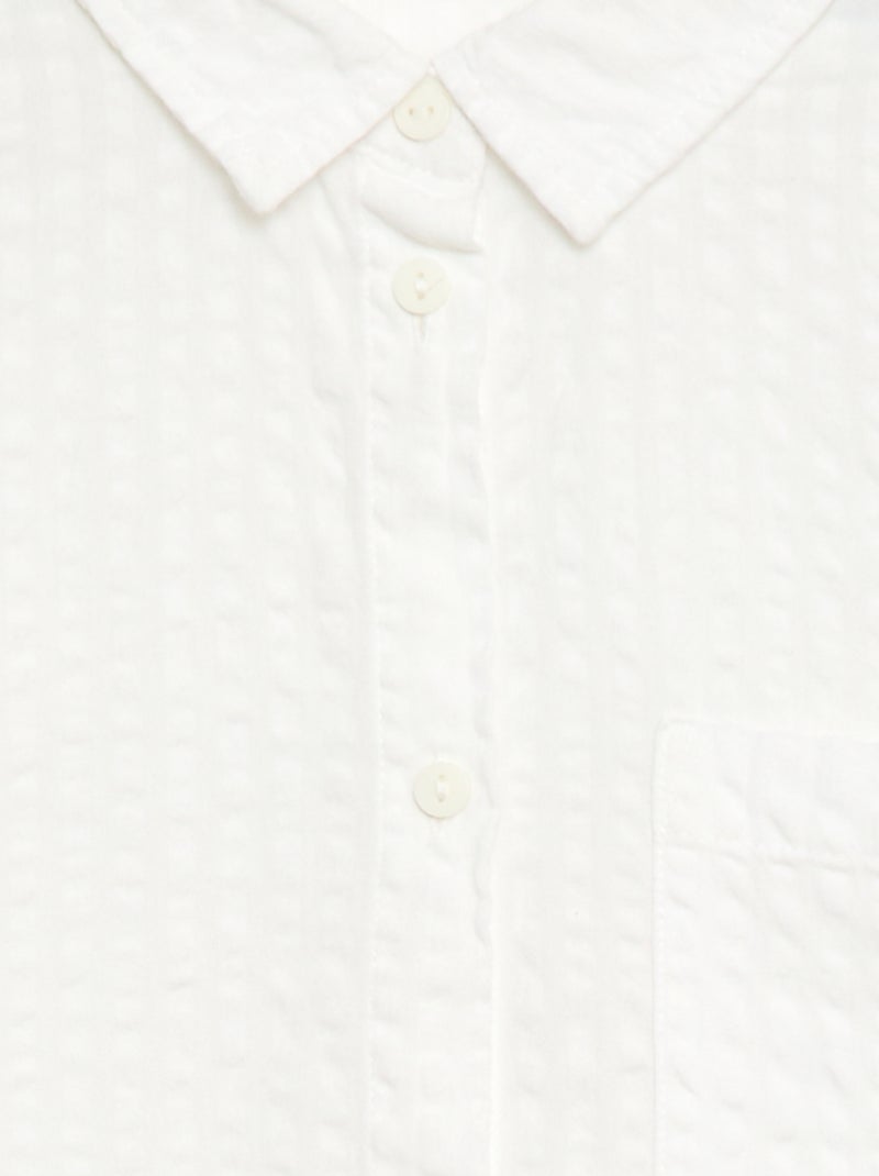 Camicia a righe Bianco - Kiabi