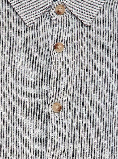 Camicia a righe camicia in misto lino - Kiabi
