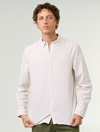 Camicia a righe con colletto button-down