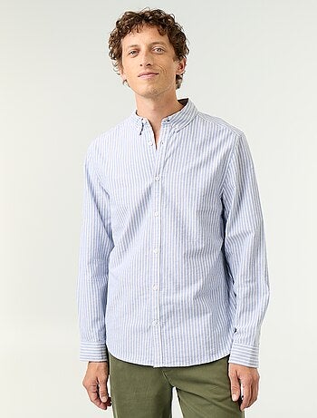 Camicia a righe con colletto button-down