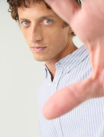 Camicia a righe con colletto button-down