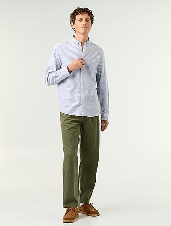Camicia a righe con colletto button-down
