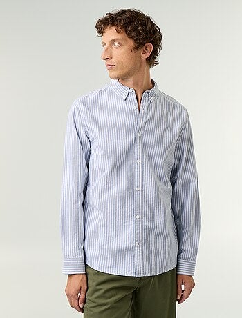 Camicia a righe con colletto button-down