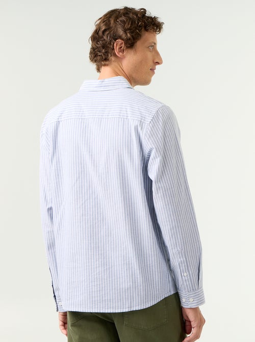 Camicia a righe con colletto button-down - Kiabi Camicia a righe con colletto button-down - Kiabi