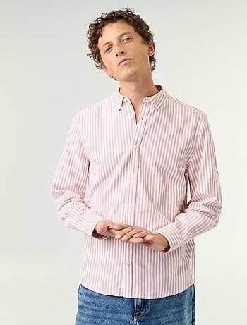 Camicia a righe con colletto button-down