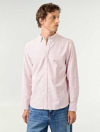 Camicia a righe con colletto button-down