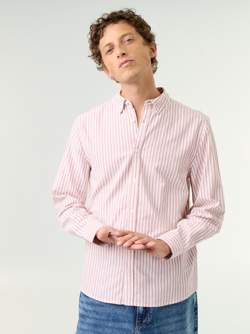 Camicia a righe con colletto button-down - Kiabi