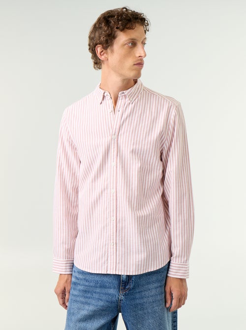 Camicia a righe con colletto button-down - Kiabi