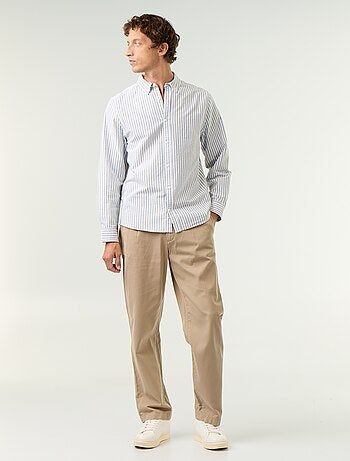 Camicia a righe con colletto button-down